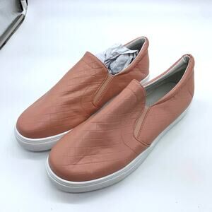 Pink Quilted Loafers Women Shoes Size 8.5 Slip On Closed Toe